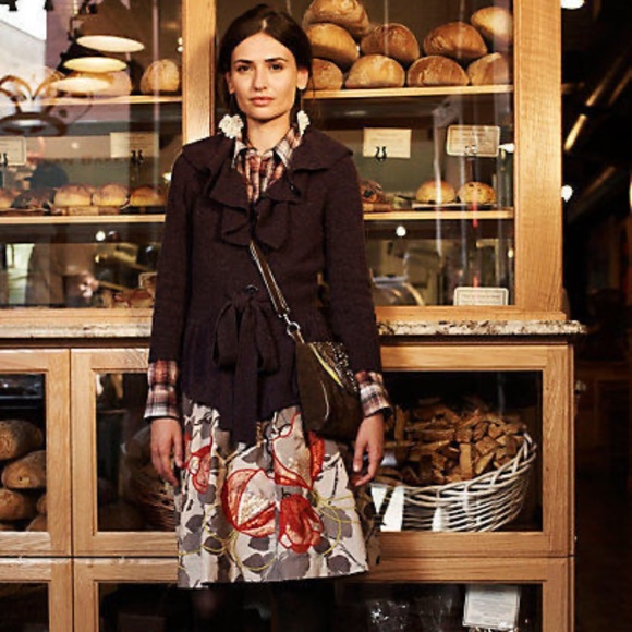 Anthropologie Floreat Glowing Leaf Skirt 0 MSRP $98 - Picture 3 of 6